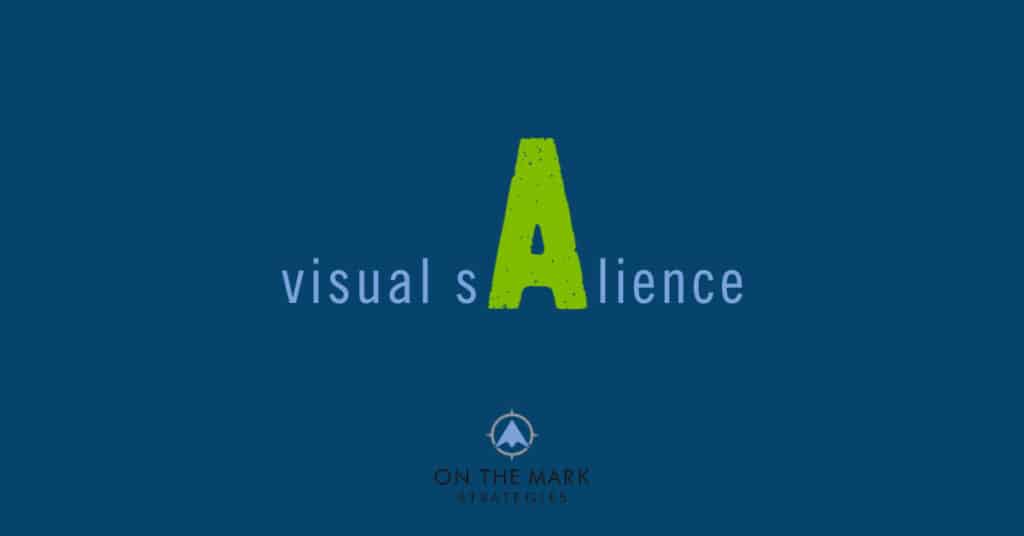 graphic depicting visual salience and how it can help a company win at content marketing