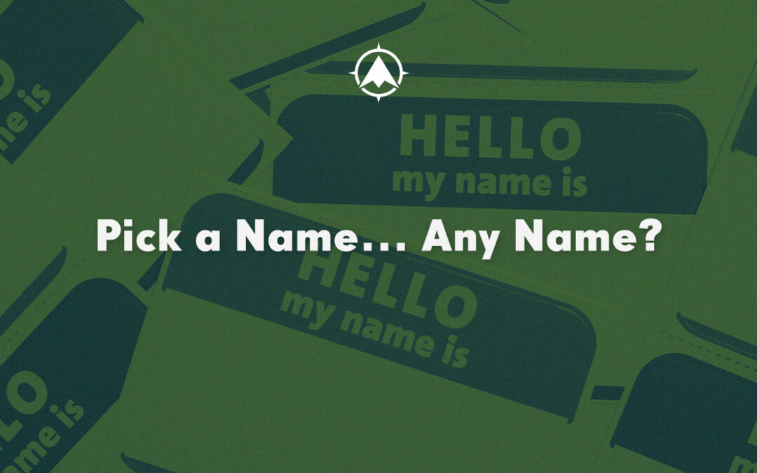 Pick a Name…Any Name?