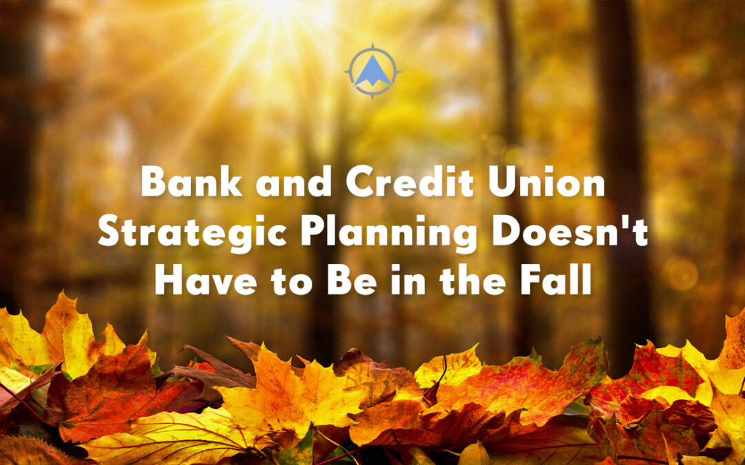 Bank and Credit Union Strategic Planning Doesn’t Have to Be in the Fall