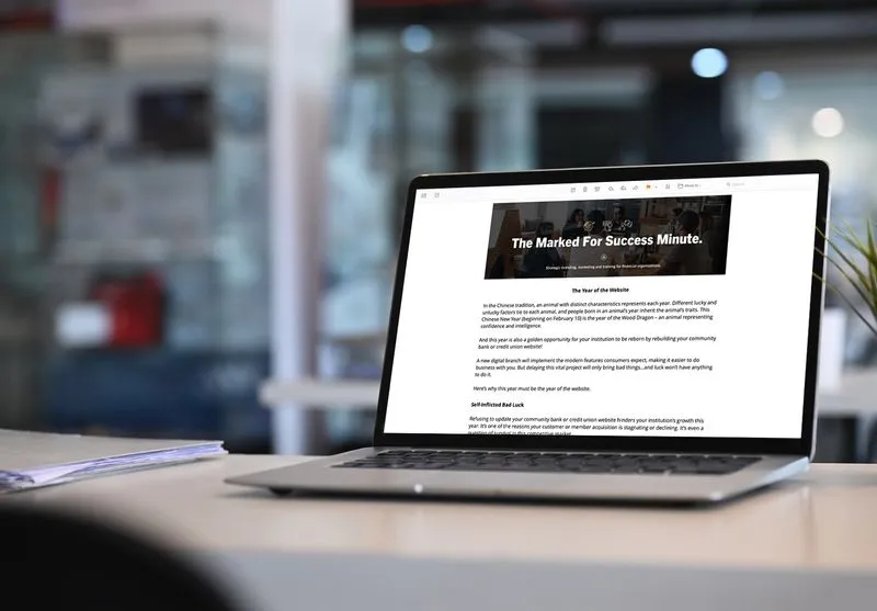 the-marked-for-success-minute-newsletter